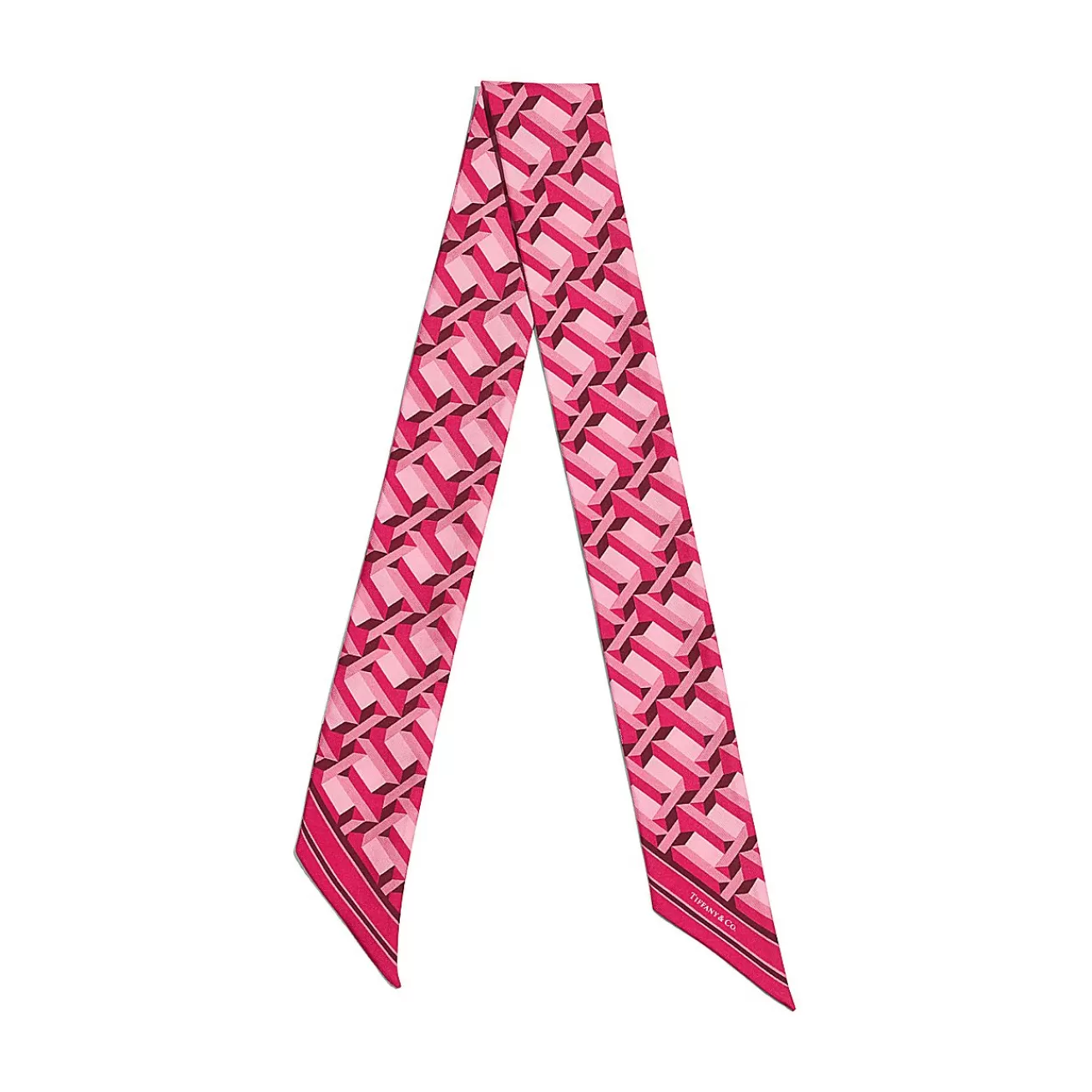 Tiffany & Co. Tiffany T True Ribbon Scarf in Cerise Silk | ^Women Online Exclusives | Scarves & Stoles
