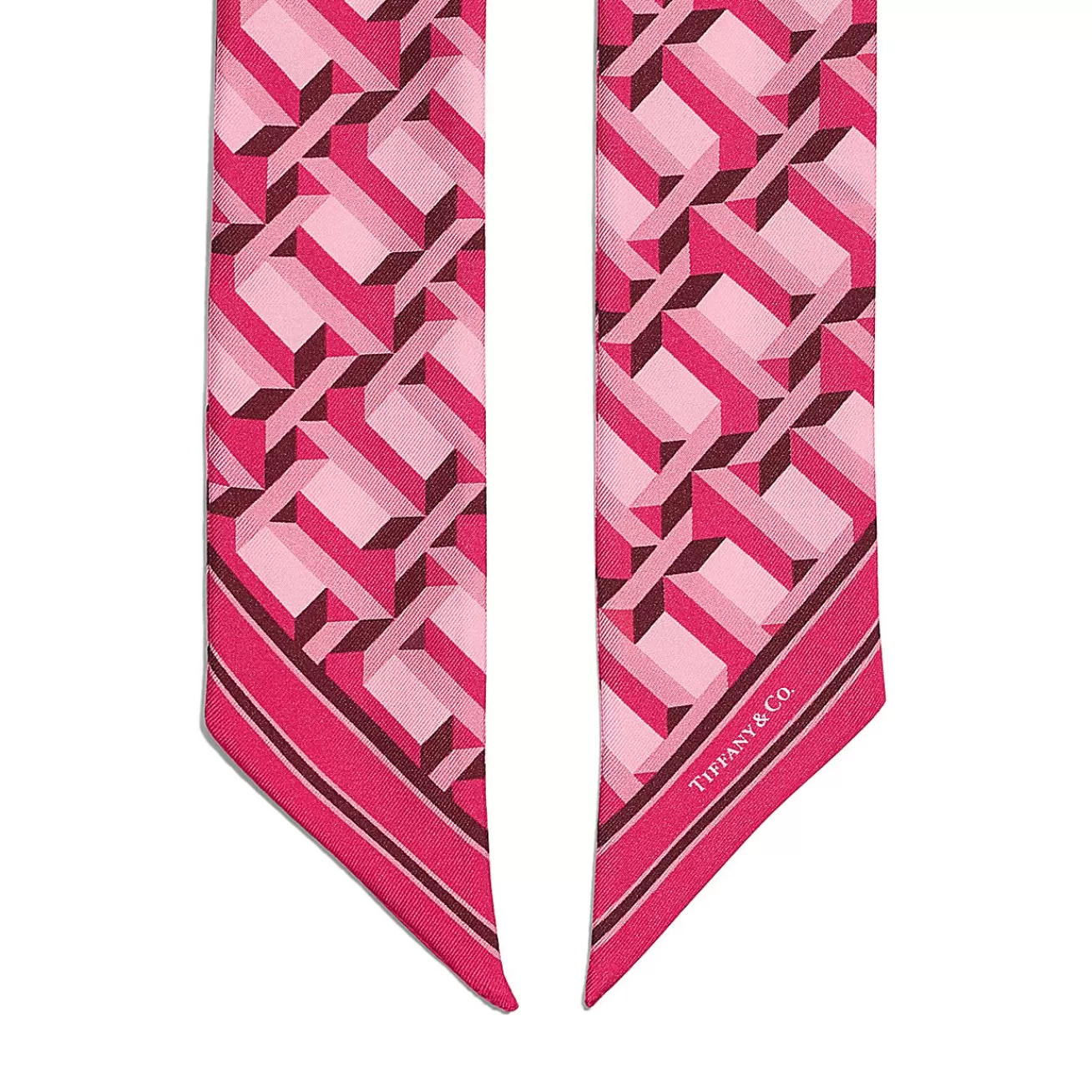 Tiffany & Co. Tiffany T True Ribbon Scarf in Cerise Silk | ^Women Online Exclusives | Scarves & Stoles
