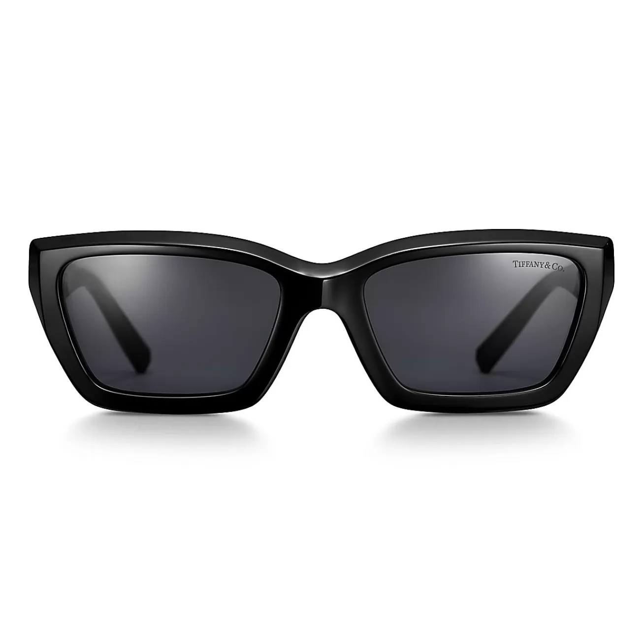 Tiffany & Co. Tiffany T True Sunglasses in Black Acetate with Dark Gray Lenses | ^Women Tiffany T | Sunglasses