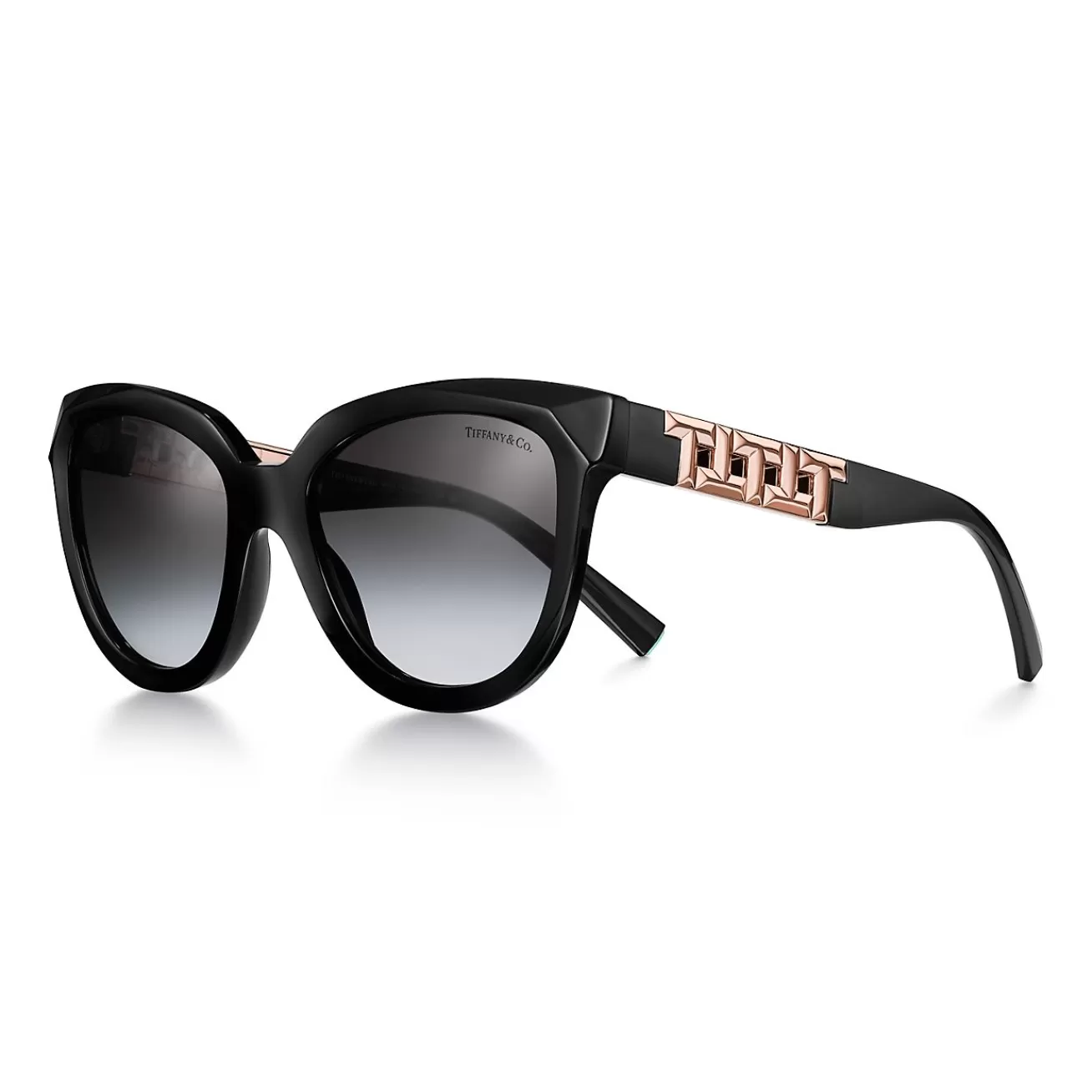 Tiffany & Co. Tiffany T True Sunglasses in Black Acetate with Gray Lenses | ^Women Tiffany T | Sunglasses