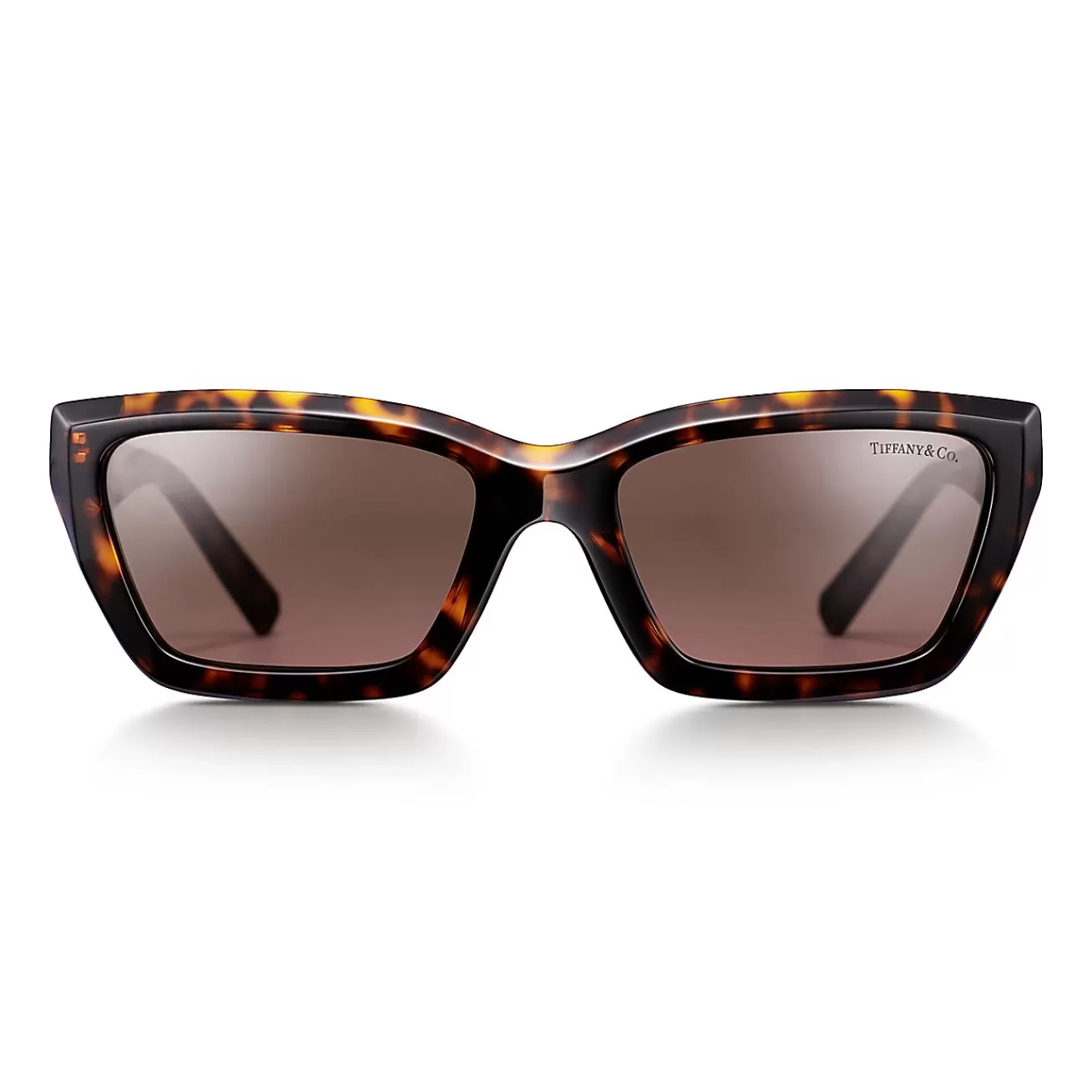 Tiffany & Co. Tiffany T True Sunglasses in Tortoise Acetate with Light Brown Lenses | ^Women Tiffany T | Sunglasses