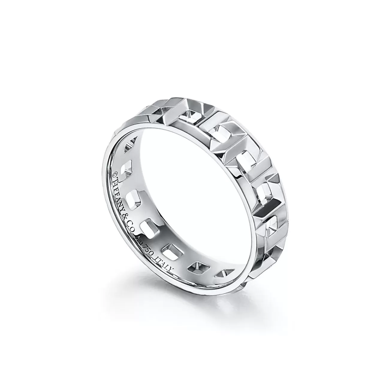 Tiffany & Co. Tiffany T True wide ring in 18k white gold, 5.5 mm wide. | ^Women Rings | Men's Jewelry