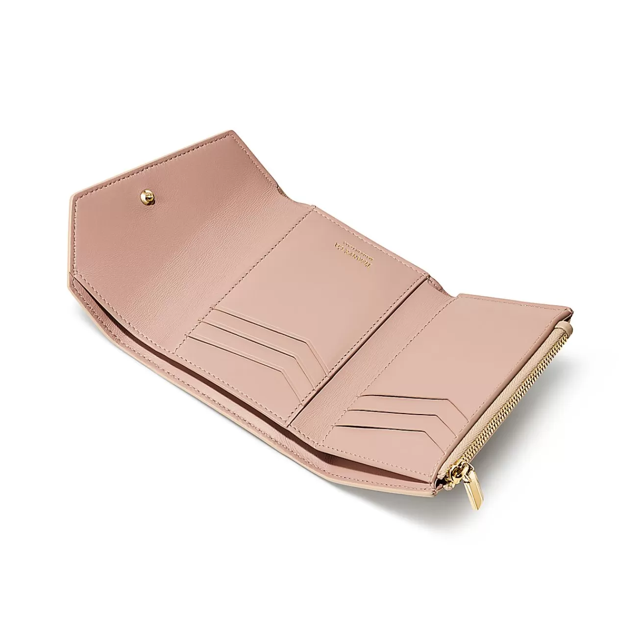 Tiffany & Co. Tiffany T Wallet in Taupe Leather | ^Women Small Leather Goods | Women's Accessories