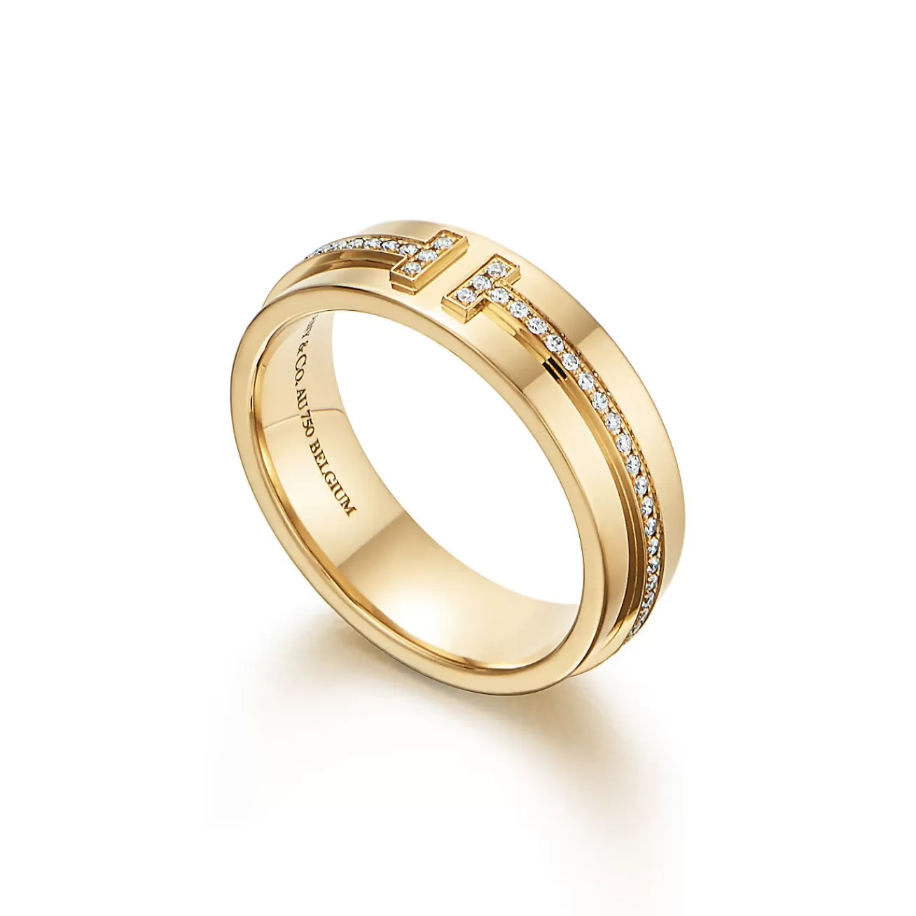 Tiffany & Co. Tiffany T wide diamond ring in 18k gold, 5.5 mm wide. | ^Women Rings | Men's Jewelry