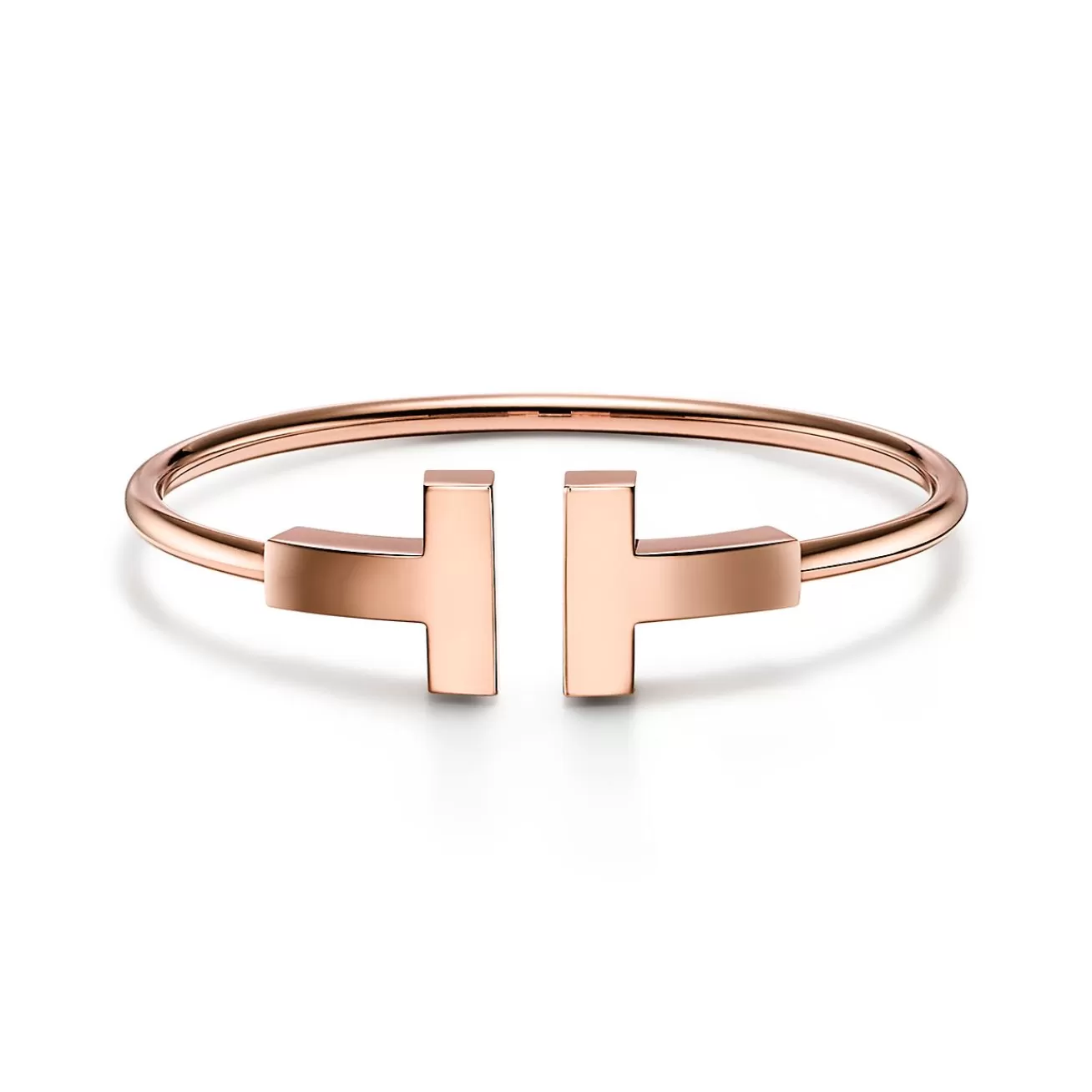 Tiffany & Co. Tiffany T wide wire bracelet in 18k rose gold, medium. | ^ Bracelets | Men's Jewelry