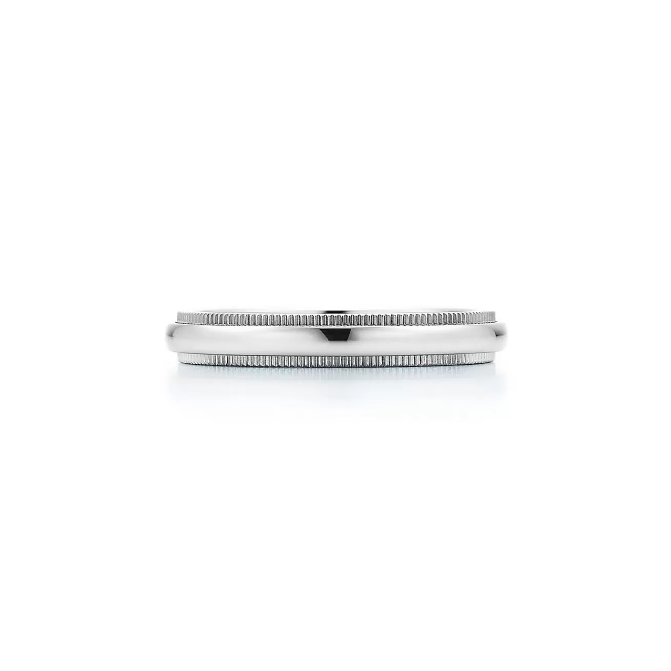 Tiffany & Co. Tiffany Together Milgrain Band Ring in Platinum, 3 mm Wide | ^Women Rings | Platinum Jewelry