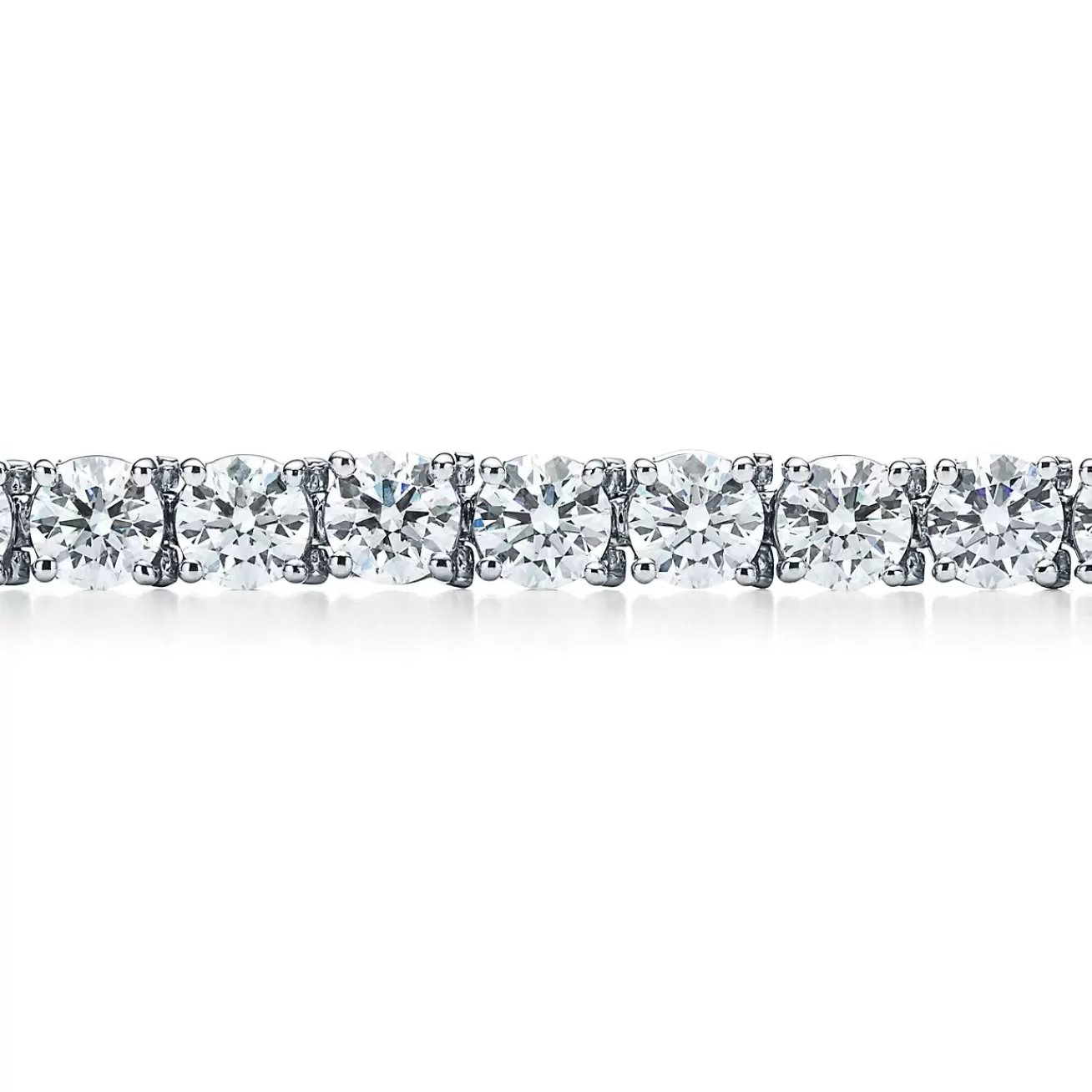 Tiffany & Co. Tiffany Victoria® diamond line bracelet in platinum. | ^ Diamond Jewelry
