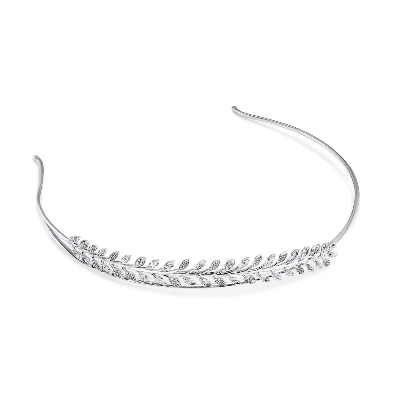 Tiffany & Co. Tiffany Victoria® diamond vine headband in platinum. | ^ Platinum Jewelry | Tiffany Victoria®