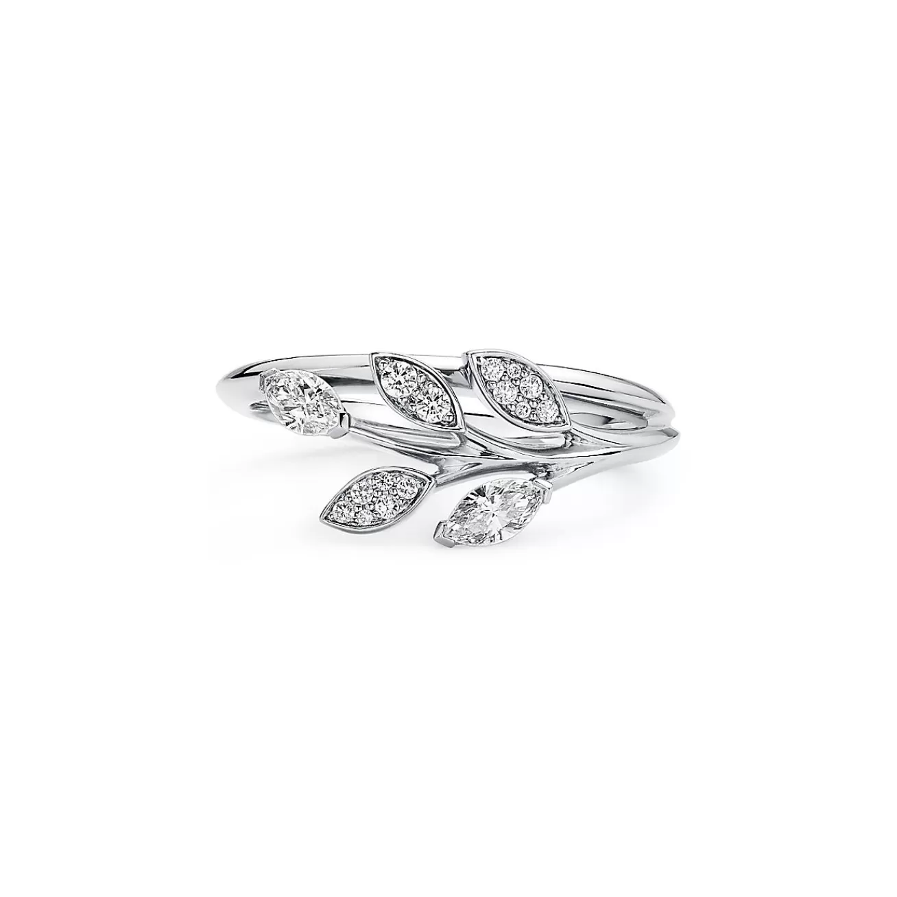 Tiffany & Co. Tiffany Victoria® diamond vine ring in platinum. | ^ Rings | Dainty Jewelry