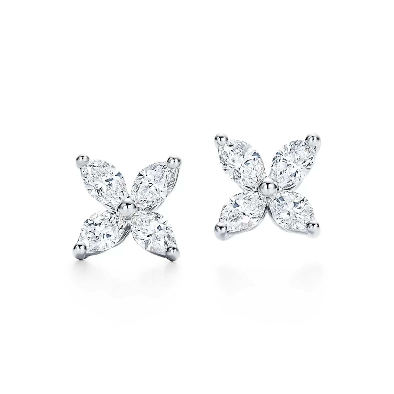 Tiffany & Co. Tiffany Victoria® earrings in platinum with diamonds, small. | ^ Earrings | Gifts for Her