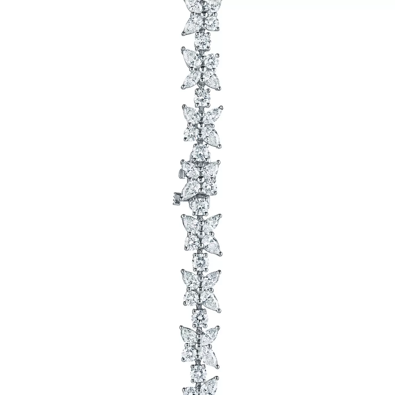 Tiffany & Co. Tiffany Victoria® mixed cluster necklace in platinum with diamonds. | ^ Necklaces & Pendants | Platinum Jewelry
