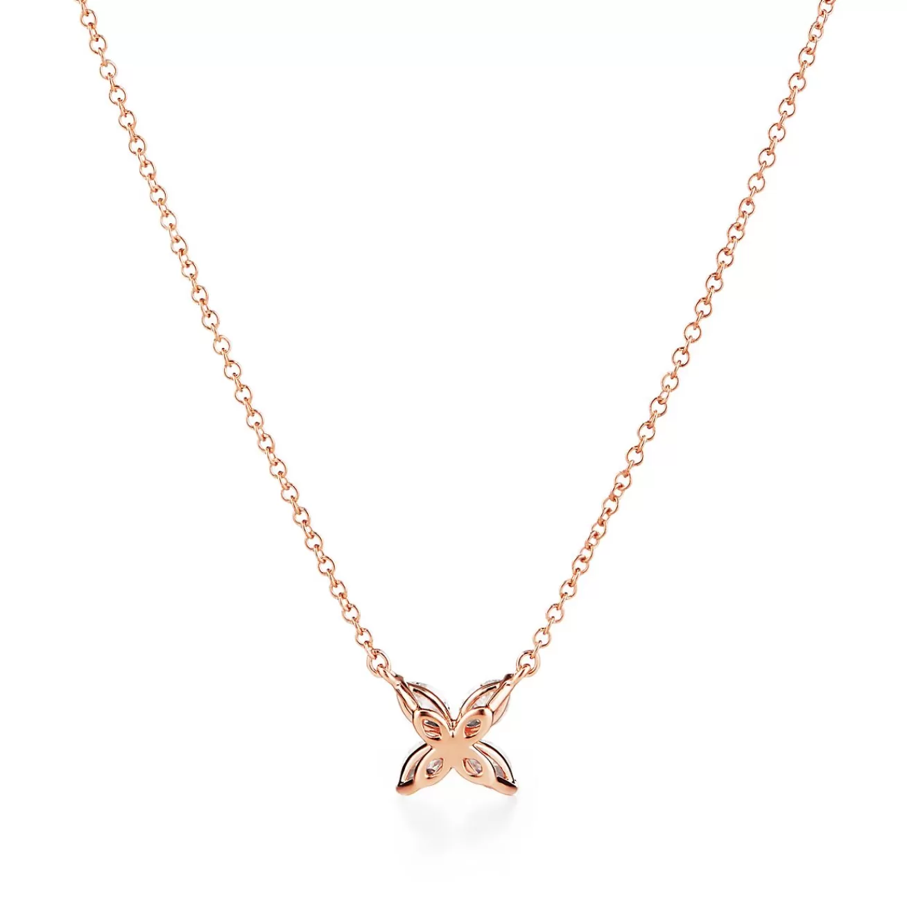Tiffany & Co. Tiffany Victoria® pendant in 18k rose gold with diamonds, small. | ^ Necklaces & Pendants | Gifts for Her