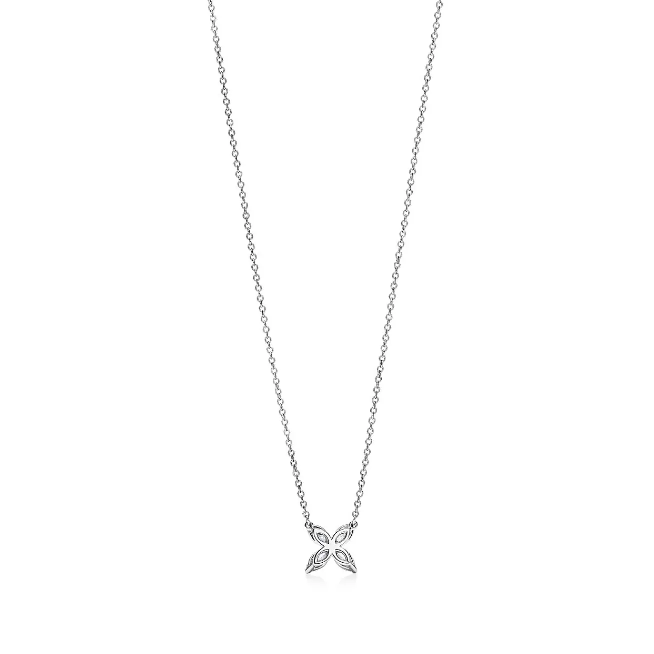 Tiffany & Co. Tiffany Victoria® pendant in platinum with diamonds, medium. | ^ Necklaces & Pendants | Dainty Jewelry