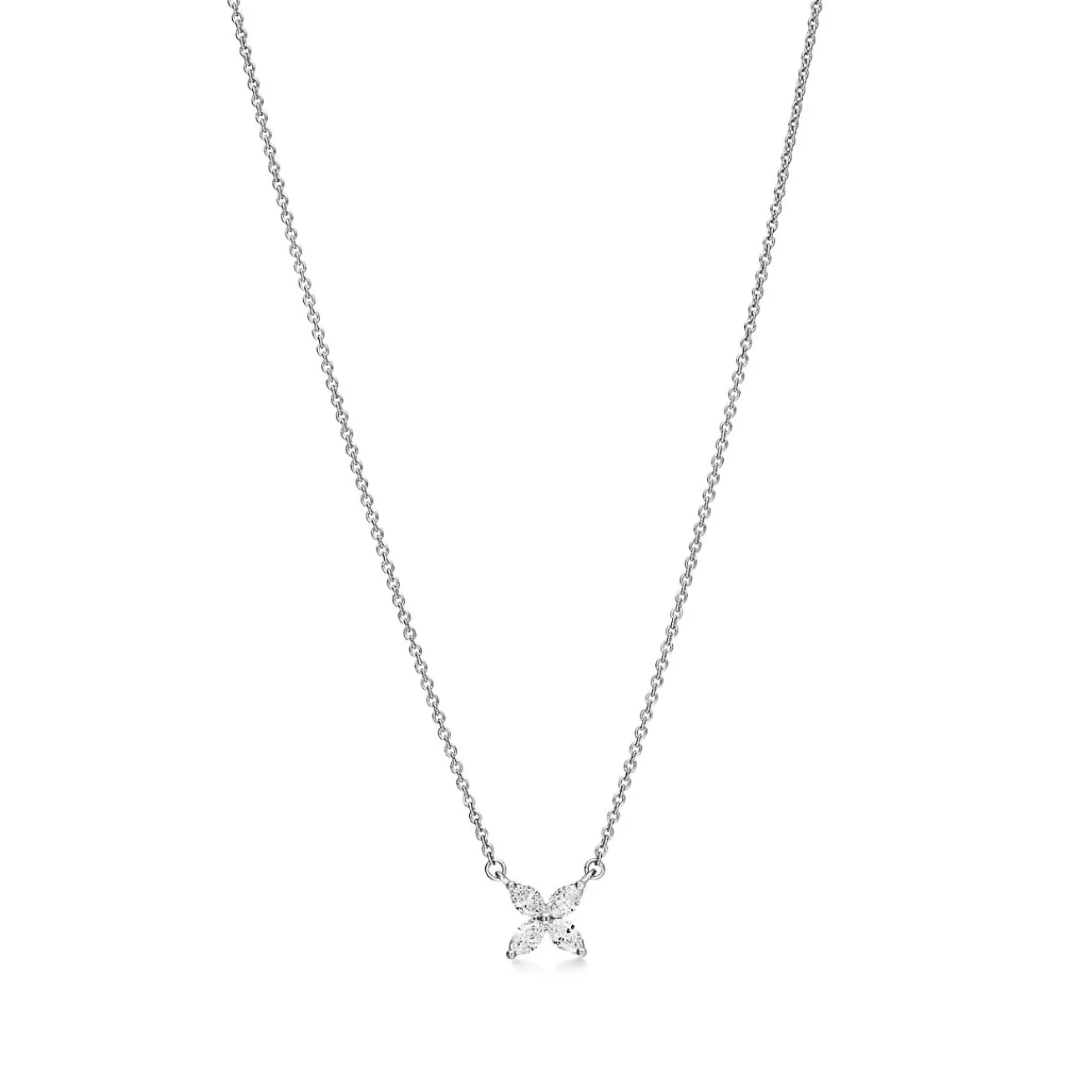 Tiffany & Co. Tiffany Victoria® pendant in platinum with diamonds, small. | ^ Necklaces & Pendants | Gifts for Her