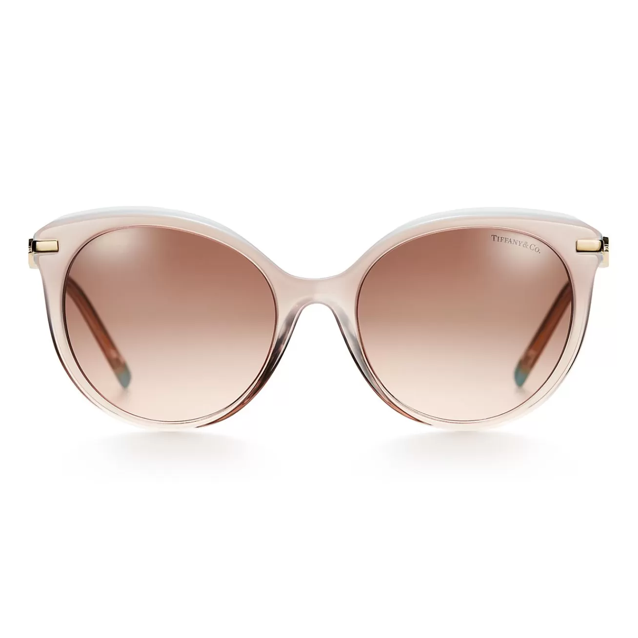 Tiffany & Co. Tiffany Victoria® Sunglasses in Pink Acetate with Gradient Pink and Brown Lenses | ^ Tiffany Victoria® | Sunglasses