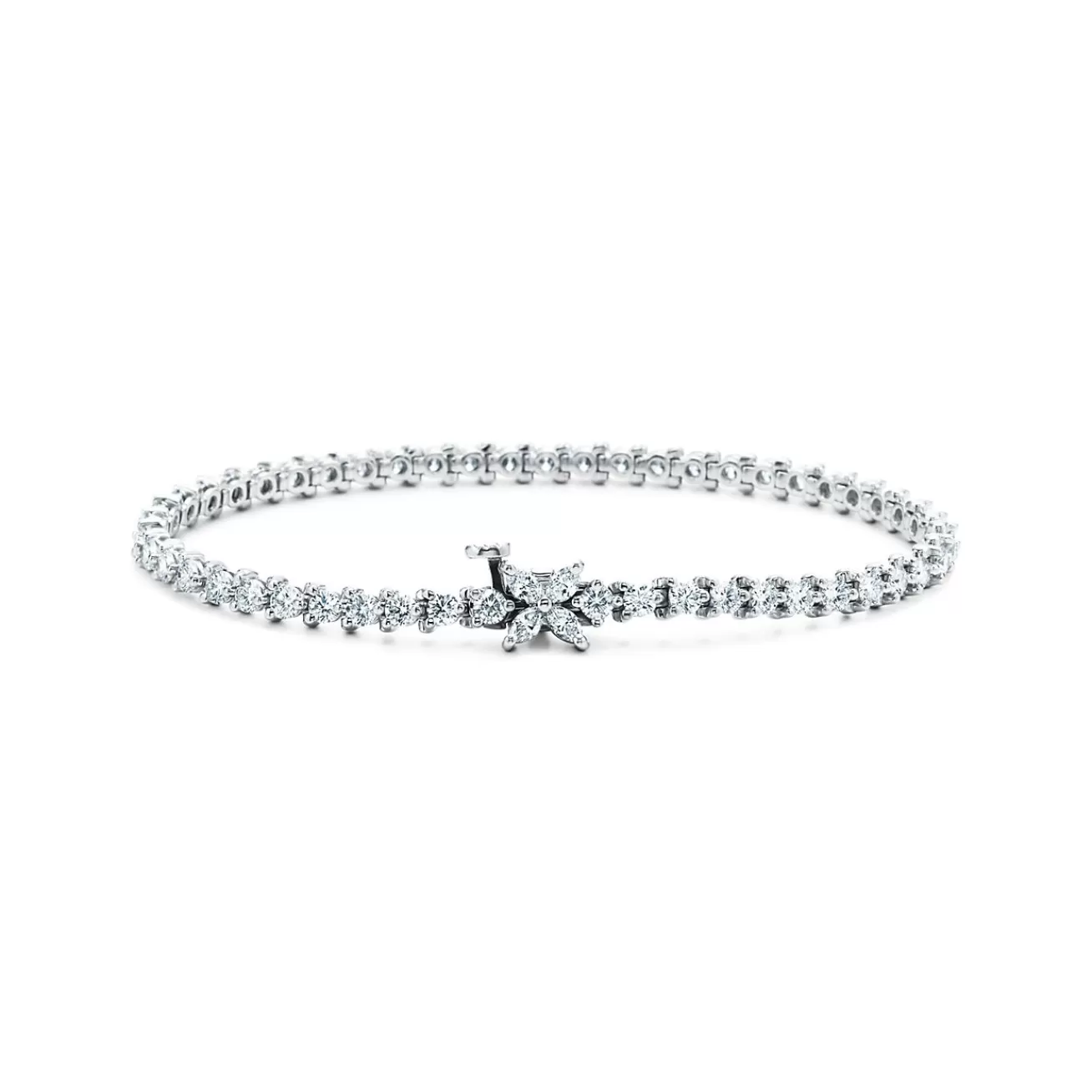 Tiffany & Co. Tiffany Victoria® Tennis Bracelet in Platinum with Diamonds | ^ Bracelets | Gifts for Her