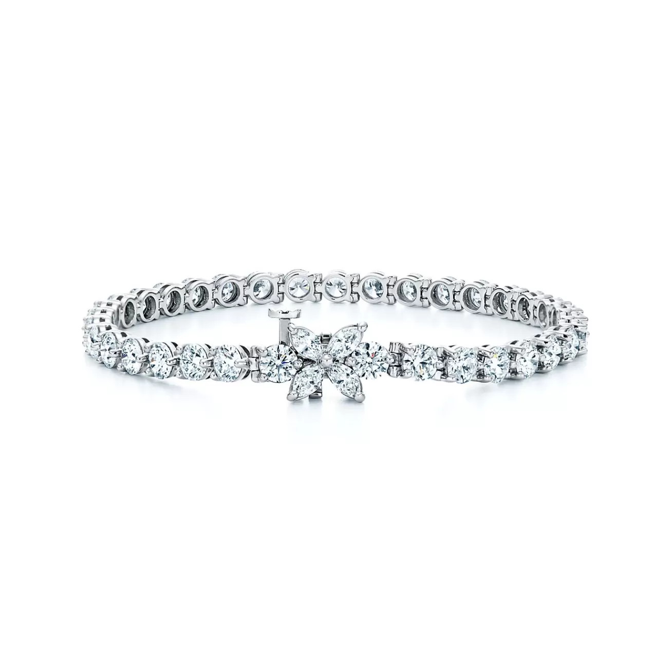 Tiffany & Co. Tiffany Victoria® Tennis Bracelet in Platinum with Diamonds | ^ Bracelets | Platinum Jewelry
