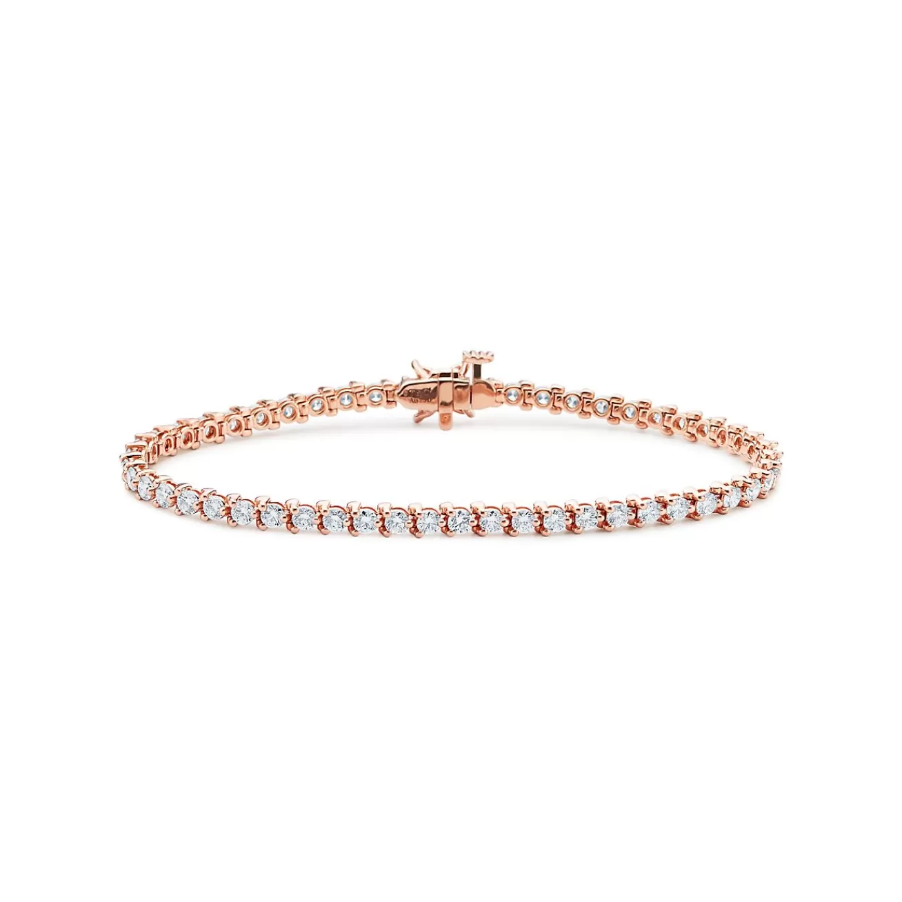 Tiffany & Co. Tiffany Victoria® Tennis Bracelet in Rose Gold with Diamonds | ^ Bracelets | Dainty Jewelry