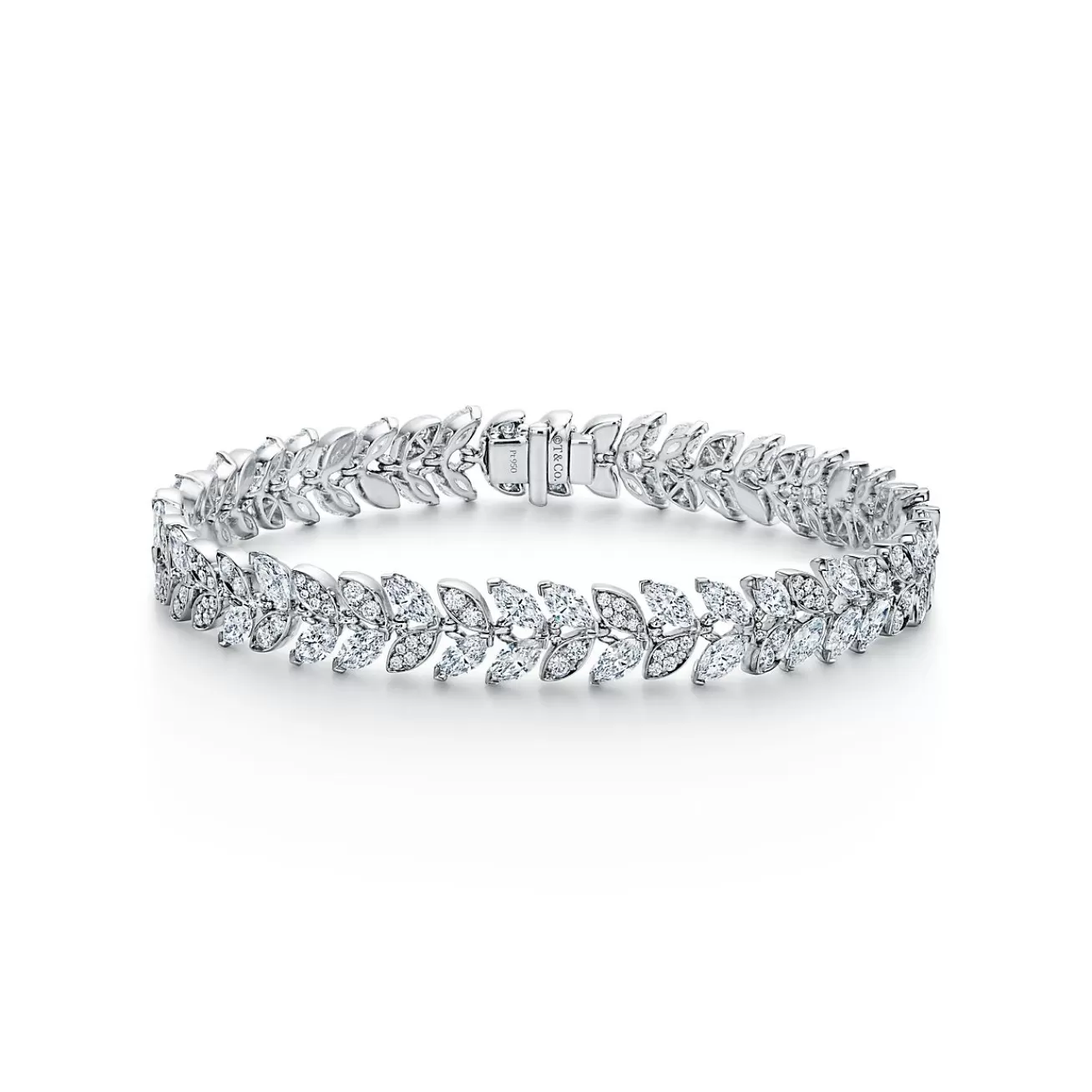 Tiffany & Co. Tiffany Victoria® Vine Tennis Bracelet in Platinum with Diamonds | ^ Bracelets | Platinum Jewelry