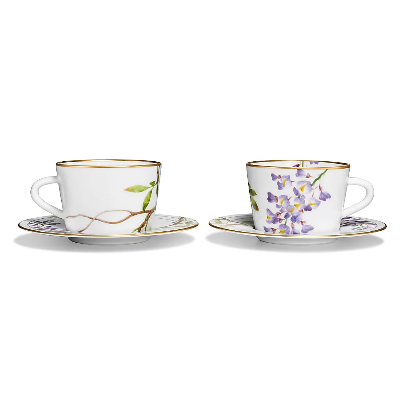 Tiffany & Co. Tiffany Wisteria Teacup and Saucer Set of Two, in Porcelain | ^ The Home | Housewarming Gifts