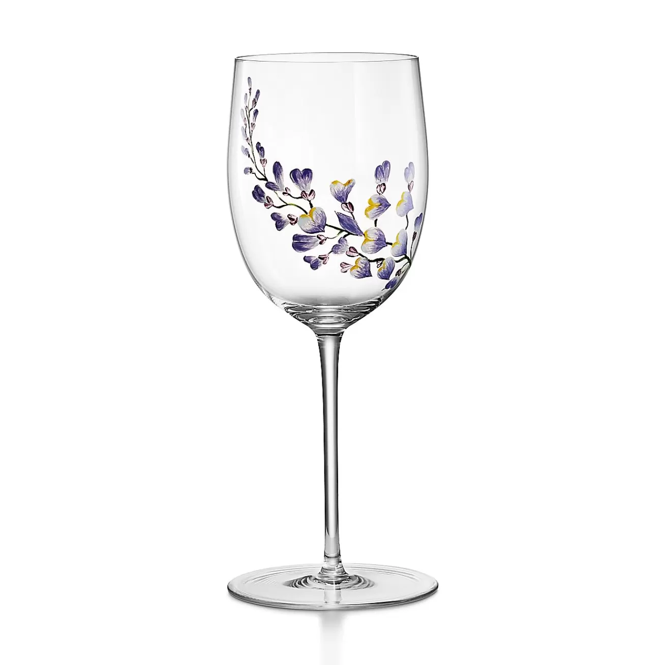 Tiffany & Co. Tiffany Wisteria White Wine Glass in Glass | ^ The Couple | Wedding Gifts
