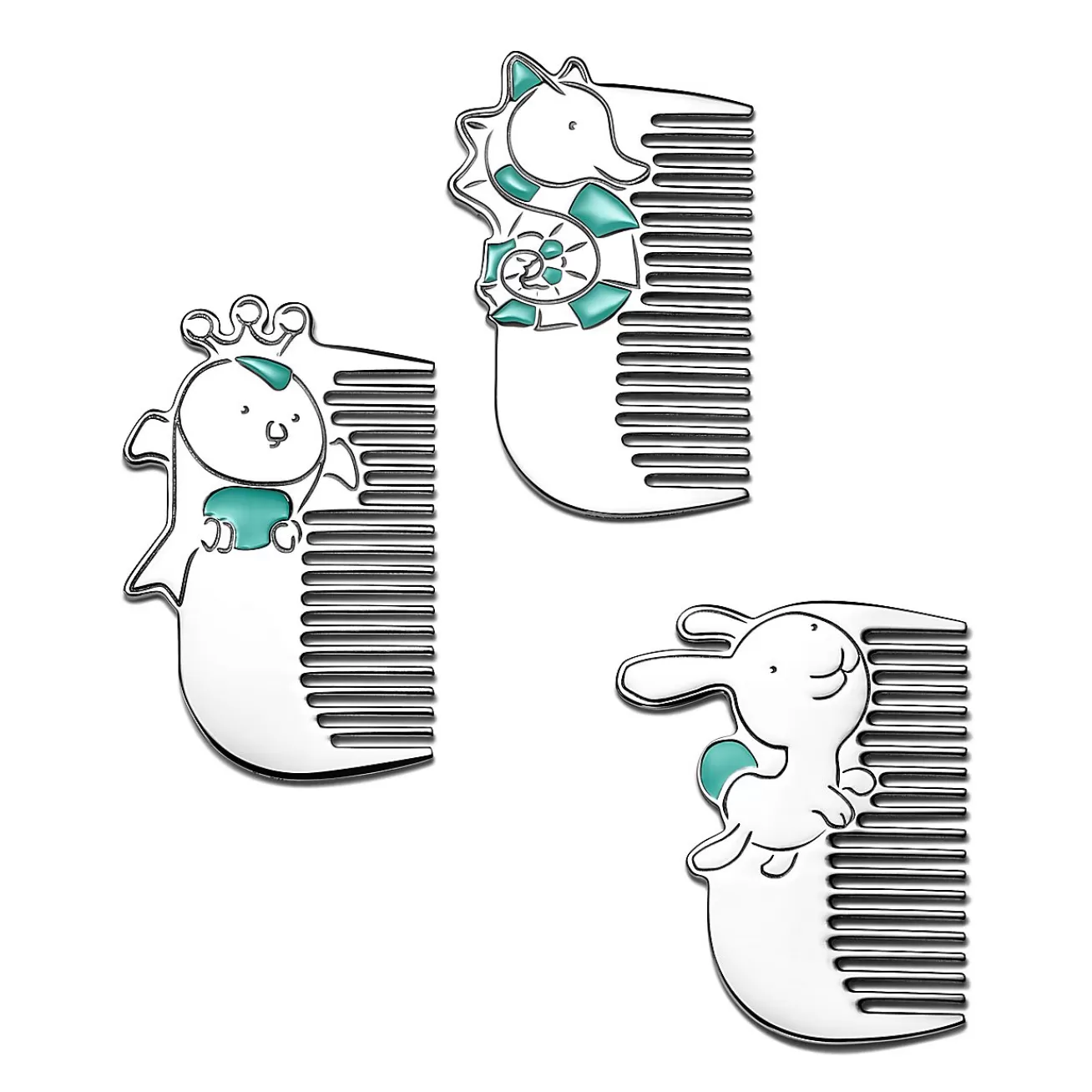Tiffany & Co. Tiny Tiffany Rabbit Baby Comb in Sterling Silver | ^ Baby | Baby