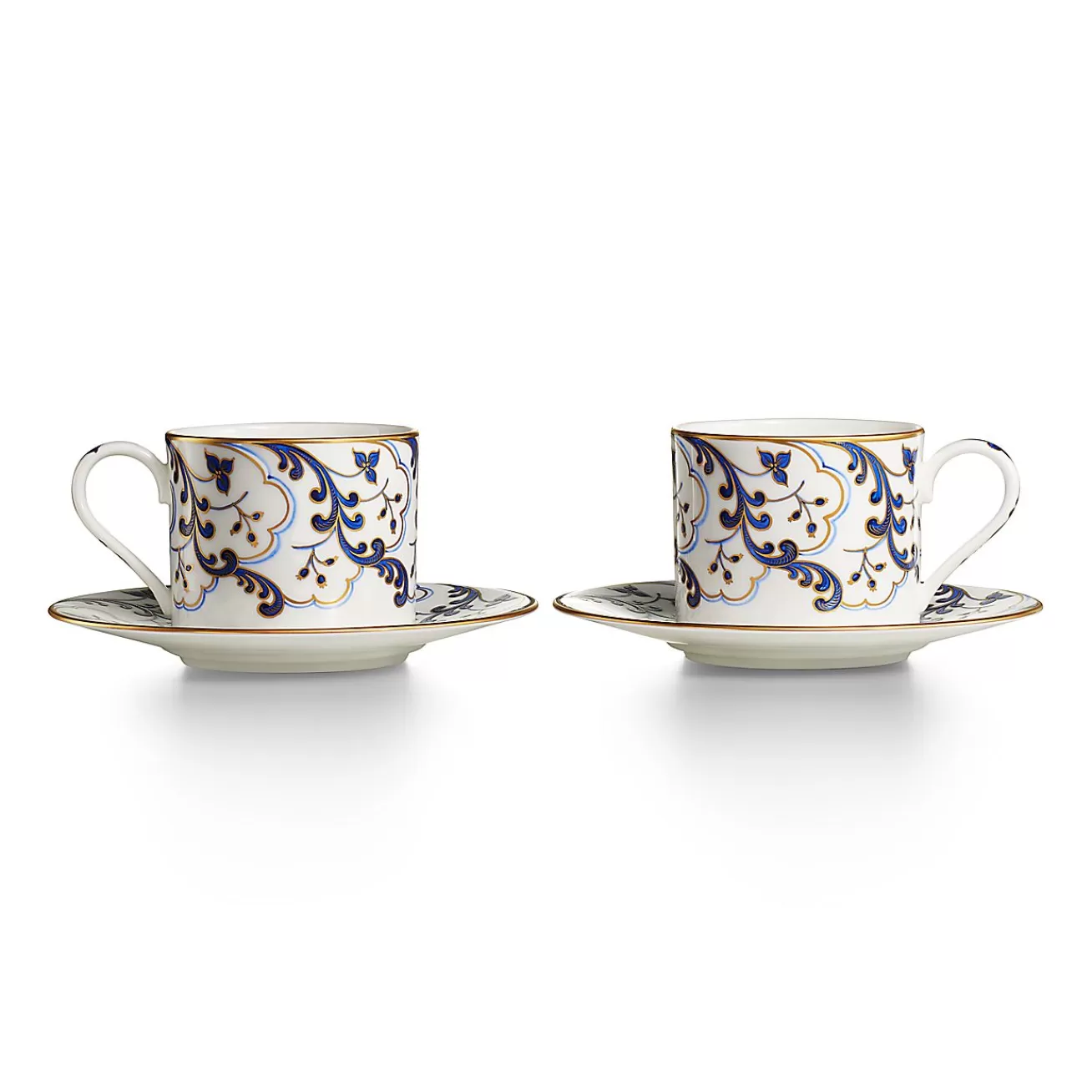 Tiffany & Co. Valse Bleue Teacup and Saucer in Bone China, Set of Two | ^ The Home | Housewarming Gifts