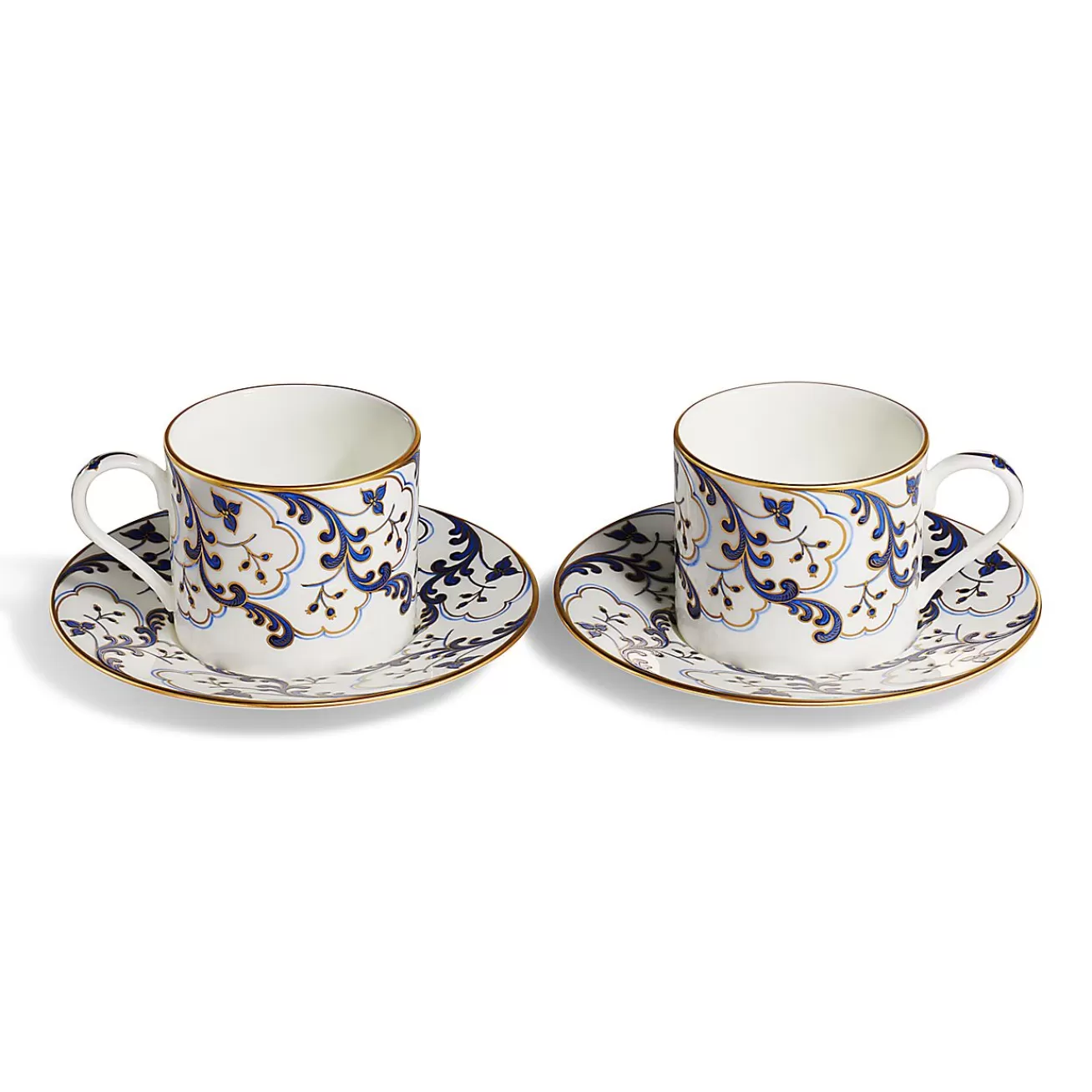 Tiffany & Co. Valse Bleue Teacup and Saucer in Bone China, Set of Two | ^ The Home | Housewarming Gifts