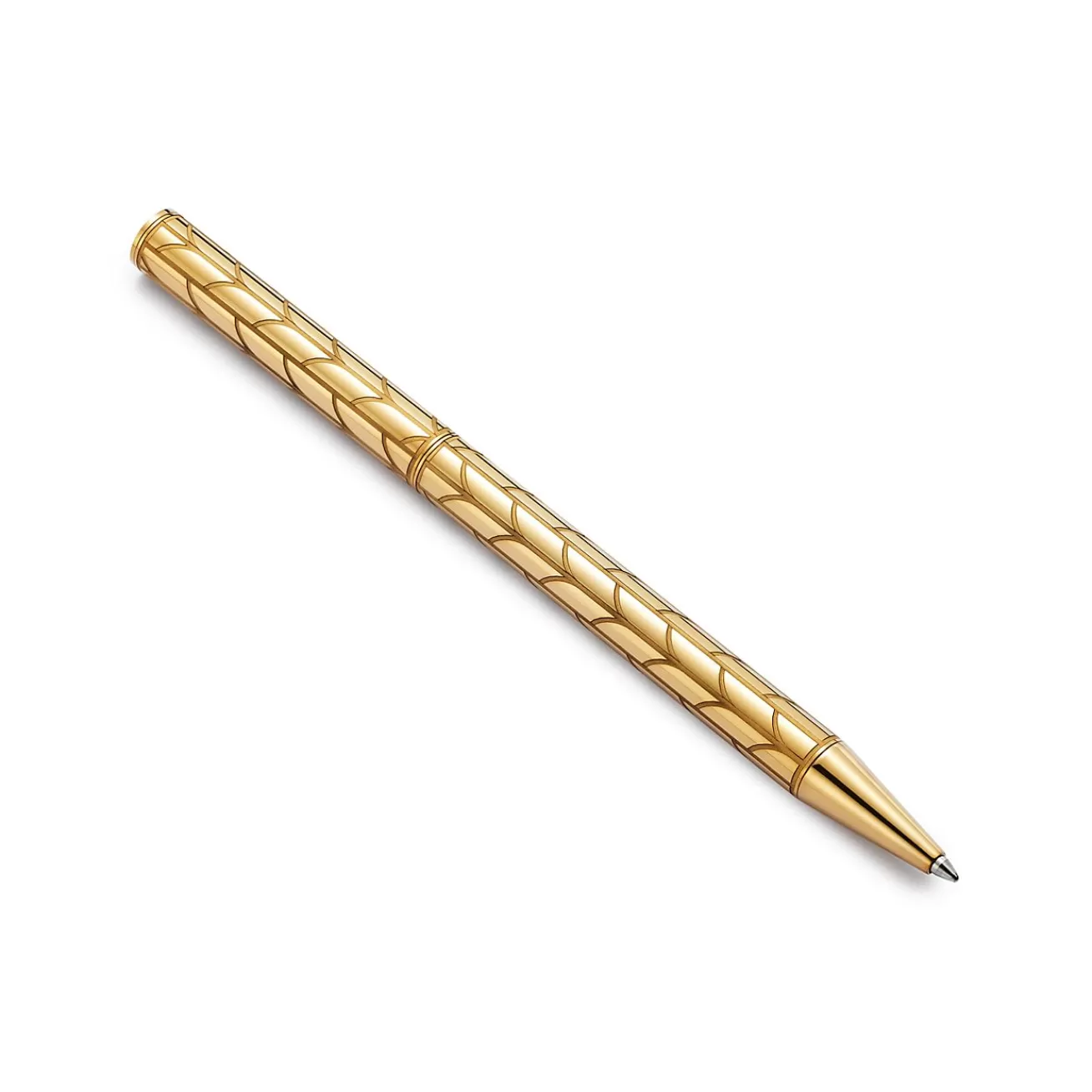 Tiffany & Co. Wheat Leaf Ballpoint Pen in Gold Vermeil | ^ Stationery, Games & Unique Objects | Games & Novelties