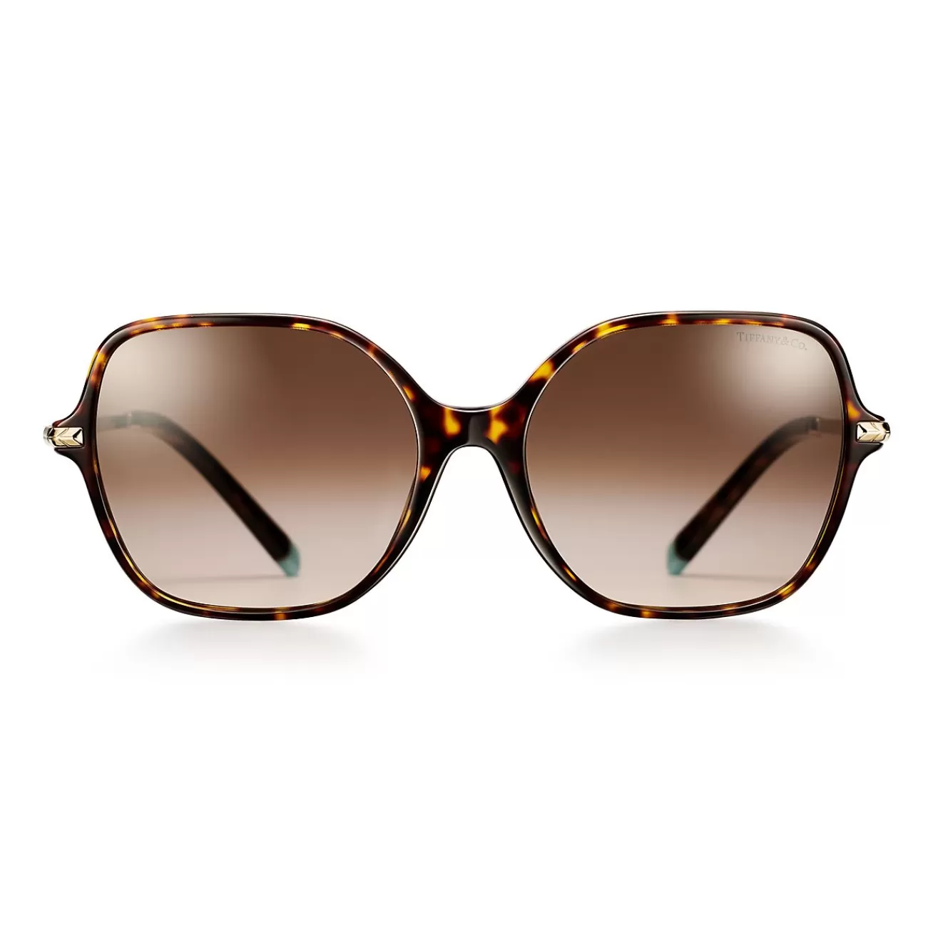 Tiffany & Co. Wheat Leaf Sunglasses in Tortoise Acetate with Gradient Brown Lenses | ^ Sunglasses
