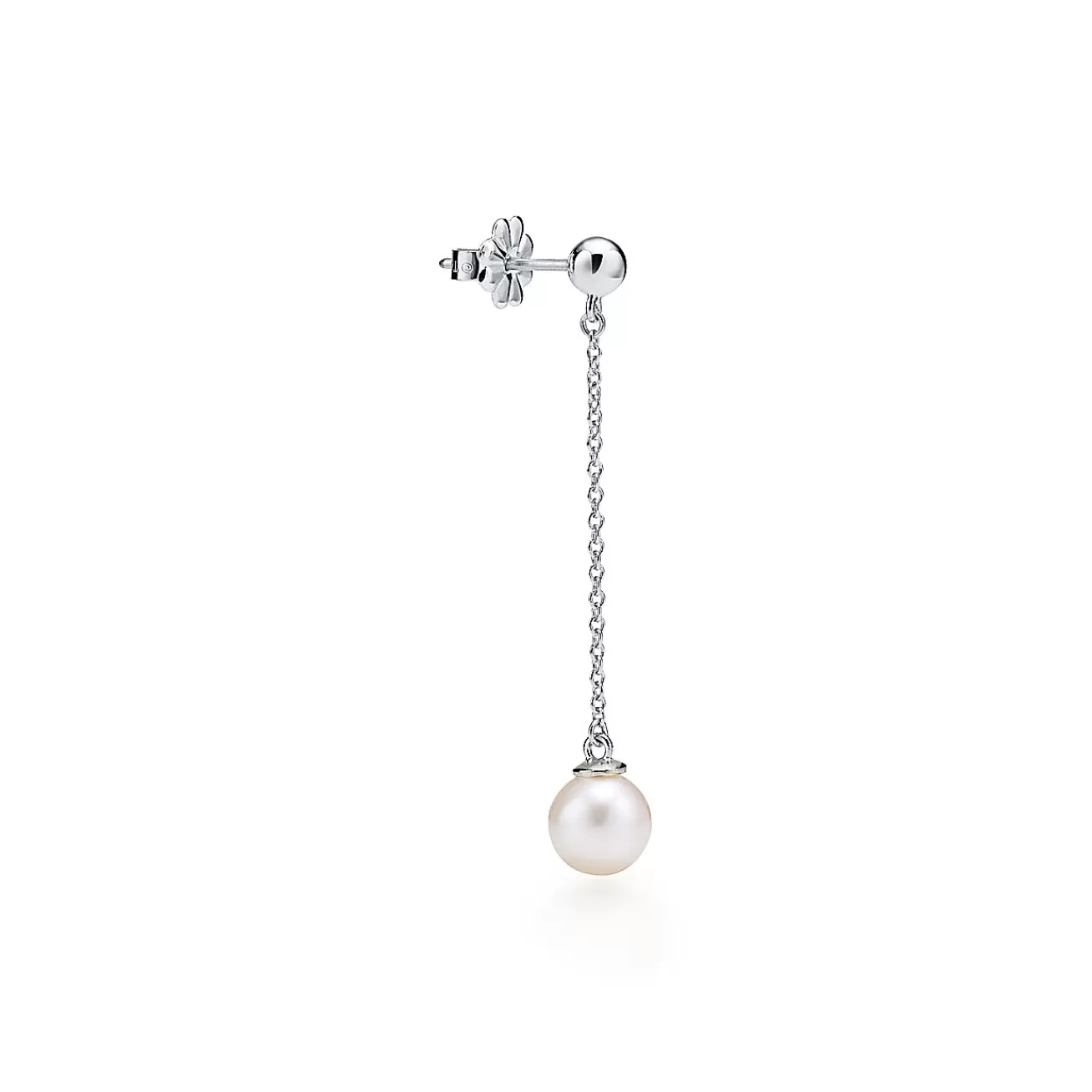 Tiffany & Co. Ziegfeld Collection drop earrings in sterling silver with pearls. | ^ Earrings | Sterling Silver Jewelry