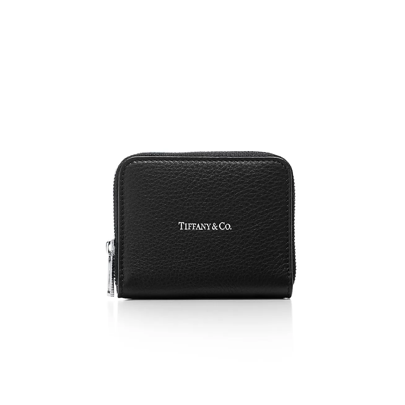 Tiffany & Co. Zip Coin Pouch in Black Leather | ^ Small Leather Goods | Women's Accessories
