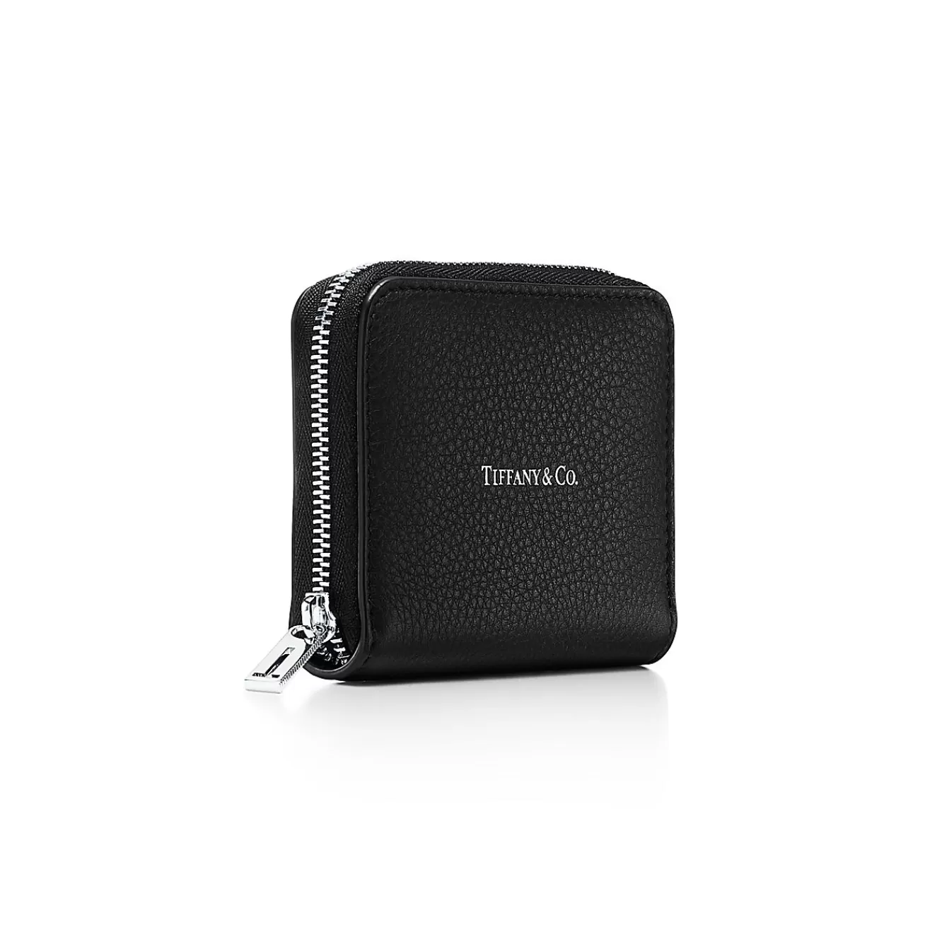 Tiffany & Co. Zip Coin Pouch in Black Leather | ^ Small Leather Goods | Women's Accessories